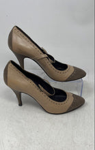 Load image into Gallery viewer, Coop Barneys Womens Dark Beige Leather Slip-On Pump Heels Size 39.5
