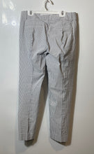 Load image into Gallery viewer, J.Crew Womens Blue And White Striped Cameron Flat Front Dress Pants Size 6
