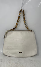 Load image into Gallery viewer, Aldo Womens White Gold-Tone Inner Pockets Zipper Chain Strap Shoulder Purse

