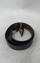 Load image into Gallery viewer, Bosi Mens Brown Silver-Tone Buckle Leather Adjustable Dress Belt Size 34
