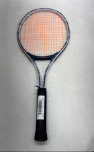 Load image into Gallery viewer, Spalding Denim Full-Cut White And Orange Sporting Equipment Tennis Racquet
