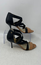 Load image into Gallery viewer, Michael Kors Womens Wendy Black Brown Open Toe Strappy Sandals Size 8 M
