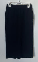 Load image into Gallery viewer, Zara Womens Black Flat Front Back Slit Long Straight &amp; Pencil Skirt Size S
