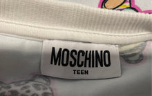 Load image into Gallery viewer, Authentic Moschino Kids White Multicolor Teddy Bear Print T-Shirt Size 14
