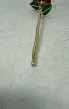 Load image into Gallery viewer, Home Decor Gilded Red Rose Keepsake Gold-Tone Trim With Gift Box
