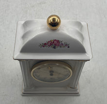 Load image into Gallery viewer, Vintage 1993 PS Limited Edition Porcelain Quartz Mantel Desk Clock Not Tested
