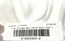 Load image into Gallery viewer, Tommy Hilfiger Mens White Cotton Long Sleeve Collared Dress Shirt Size Large
