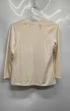Load image into Gallery viewer, Ann Taylor Womens Beige Pearl Beaded Long Sleeve Cardigan Sweater Size XSP
