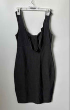 Load image into Gallery viewer, Armani Exchange Womens Black Sleeveless Back Zip Sheath Dress Size Medium
