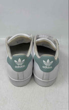 Load image into Gallery viewer, Adidas Womens Superstar Blue White Leather Lace-Up Sneaker Shoes Size 7.5
