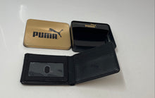 Load image into Gallery viewer, Puma Mens Black Pebbled Leather ID &amp; Card Slots Bifold Wallet With Box
