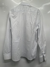Load image into Gallery viewer, Tommy Hilfiger Mens White Printed Cotton Long Sleeve Slim Fit Dress Shirt Size M
