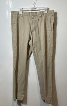 Load image into Gallery viewer, Banana Republic Mens Taupe Flat Front Straight Leg Aiden Chino Pants Size 34x30
