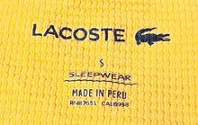 Load image into Gallery viewer, Lacoste Mens Orange Waffle-Knit Long Sleeve Crew Neck Sleep Shirt Size Small
