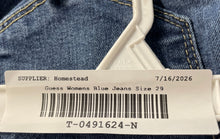 Load image into Gallery viewer, Guess Womens Blue Classic 5-Pocket Design Button Front Skinny Jeans Size 29
