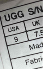 Load image into Gallery viewer, UGG Womens Black Leather Lace-Up Mid Top Closed Toe Sneaker Shoes Size 9
