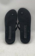 Load image into Gallery viewer, Michael Kors Womens Jinx Black Logo Print Slip-On Flat Flip-Flop Sandals Size 11
