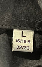 Load image into Gallery viewer, Lucky Brand Mens Black Slim Fit Spread Collar Long Sleeve Dress Shirt Size L
