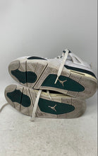 Load image into Gallery viewer, Nike Boys Air Jordan 4 FQ8213-103 White Green Lace-Up Sneakers Shoes Size 5.5Y
