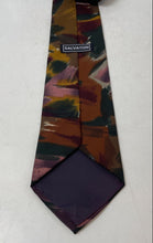 Load image into Gallery viewer, Salvatori Mens Brown Multicolor Printed Adjustable Pointed Tie
