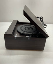 Load image into Gallery viewer, Victrola VTA-240B Brown Bluetooth FM Radio Phono Aux Wood Turntable Powers On
