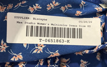 Load image into Gallery viewer, Max Studio Womens Multicolor Butterfly Print Tiered Midi A-Line Dress Size XS
