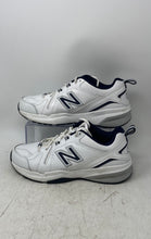 Load image into Gallery viewer, New Balance Mens 608 V5 MX608WN5 White Navy Blue Lace-Up Sneakers Shoes Size 9 D
