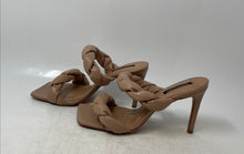 Load image into Gallery viewer, BCBGMaxazria Womens Alma Brown Leather Braided Strap Slide Sandals Size 9.5
