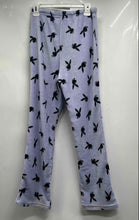 Load image into Gallery viewer, Playboy Womens Purple Black Printed Straight Leg Pajama Lounge Pants Size M
