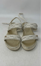 Load image into Gallery viewer, Michael Kors Womens Beige Signature Print Open Toe Ankle Strap Sandals Size 5
