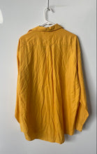 Load image into Gallery viewer, Tommy Hilfiger Mens Yellow Long Sleeve Collared Button-Up Shirt Size Large
