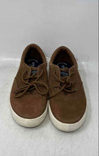 Load image into Gallery viewer, Sperry Boys Spinnaker White Brown Leather Lace-Up Washable Sneaker Shoes Size 3M
