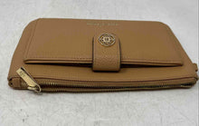 Load image into Gallery viewer, Nanette Lepore Womens Brown Pebbled Leather Outer Pocket Zipper Clutch Bag
