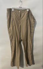 Load image into Gallery viewer, Michael Kors Womens Brown Pockets Flat Front Straight-Leg Cargo Pants Size 18W
