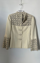 Load image into Gallery viewer, Liliana Castellanos Womens Beige Long Sleeve Button Front Jacket No Size
