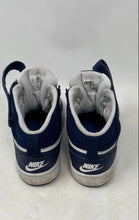 Load image into Gallery viewer, Nike Boys Court Borough 2 CD7782-107 Blue White Leather Basketball Shoes Sz 4.5Y
