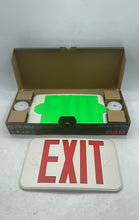 Load image into Gallery viewer, RAB ECOMBO34 Red Green LED Exit &amp; Emergency Sign Open Box Not Tested
