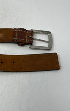 Load image into Gallery viewer, Mens Brown Genuine Leather Vintage Style Adjustable Buckle Dress Belt Size XL
