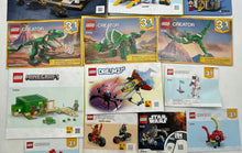 Load image into Gallery viewer, Set Of 17 Pcs Assorted Lego Large Print Mixed Instruction Manuals For Age 3+
