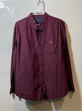 Load image into Gallery viewer, U.S. Polo Assn. Mens Red Cotton Long Sleeve Button-Up Shirt Size Medium
