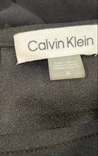 Load image into Gallery viewer, Calvin Klein Womens Black Long Sleeve Round Neck A-Line Dress Size 14 With Tag
