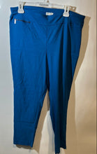 Load image into Gallery viewer, Van Heusen Womens Blue Flat Front Stretch Extensible Pull-On Ankle Pants Size 16
