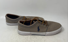 Load image into Gallery viewer, Polo Ralph Lauren Mens Faxon Low Brown Blue Lace-Up Sneaker Shoes Size 10.5D

