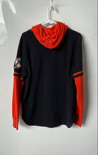 Load image into Gallery viewer, '47 Mens Black Orange Miami Dolphins Long Sleeve NFL Pullover Hoodie Size M
