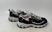 Load image into Gallery viewer, Skechers Womens D'Lites 11930 Black White Lace-Up Sneaker Shoes Size 6
