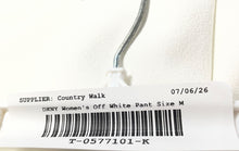 Load image into Gallery viewer, DKNY Womens Off White Flat Front Zip Pocket Drawstring Waist Jogger Pants Size M
