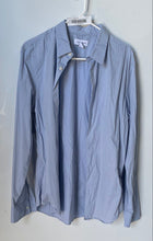 Load image into Gallery viewer, Calvin Klein Mens Blue Geometric Long Sleeve Collared Button-Up Shirt Size L
