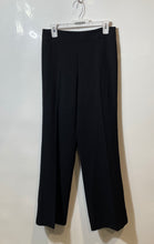 Load image into Gallery viewer, Zara Womens Black Flat Front High-Waisted Wide Leg Trouser Pants Size S
