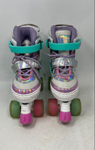 Load image into Gallery viewer, Sulifeel Sport Girls Pink Shimmering Adjustable Strap Roller Skates Size 13C-13Y
