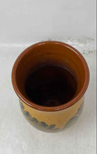 Load image into Gallery viewer, Pottery Barn Yellow Brown Floral Round Edge Home Decorative Vase
